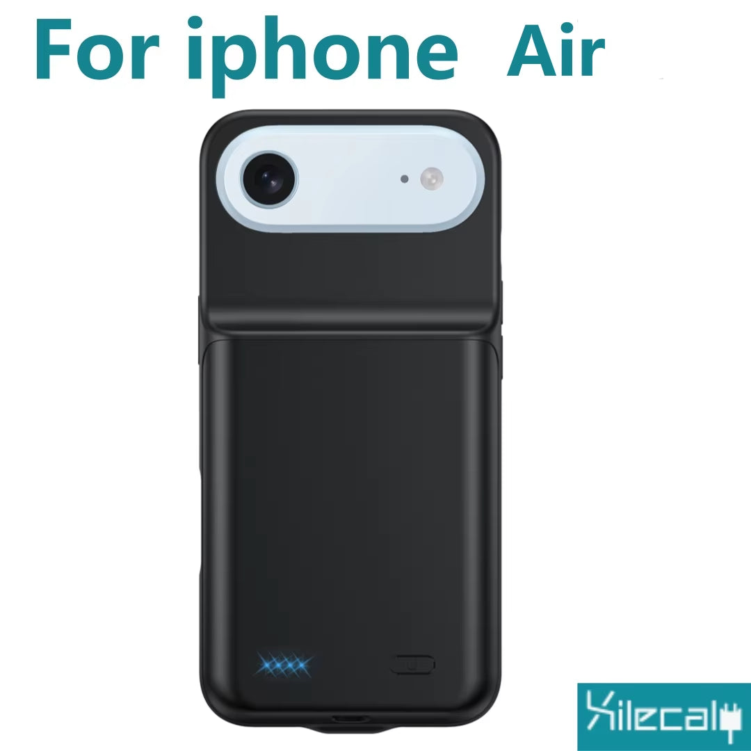 Xilecaly Smart Battery Charger Case for Iphone 18 Pro Max 17 16 Battery Pack Power Bank External Charging Cover for Iphone 17E