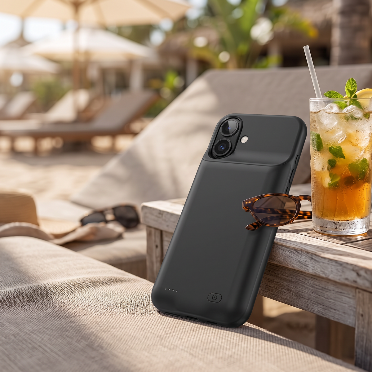 AI lifestyle - Smart Battery Charger Case for iPhone - For 16 Plus