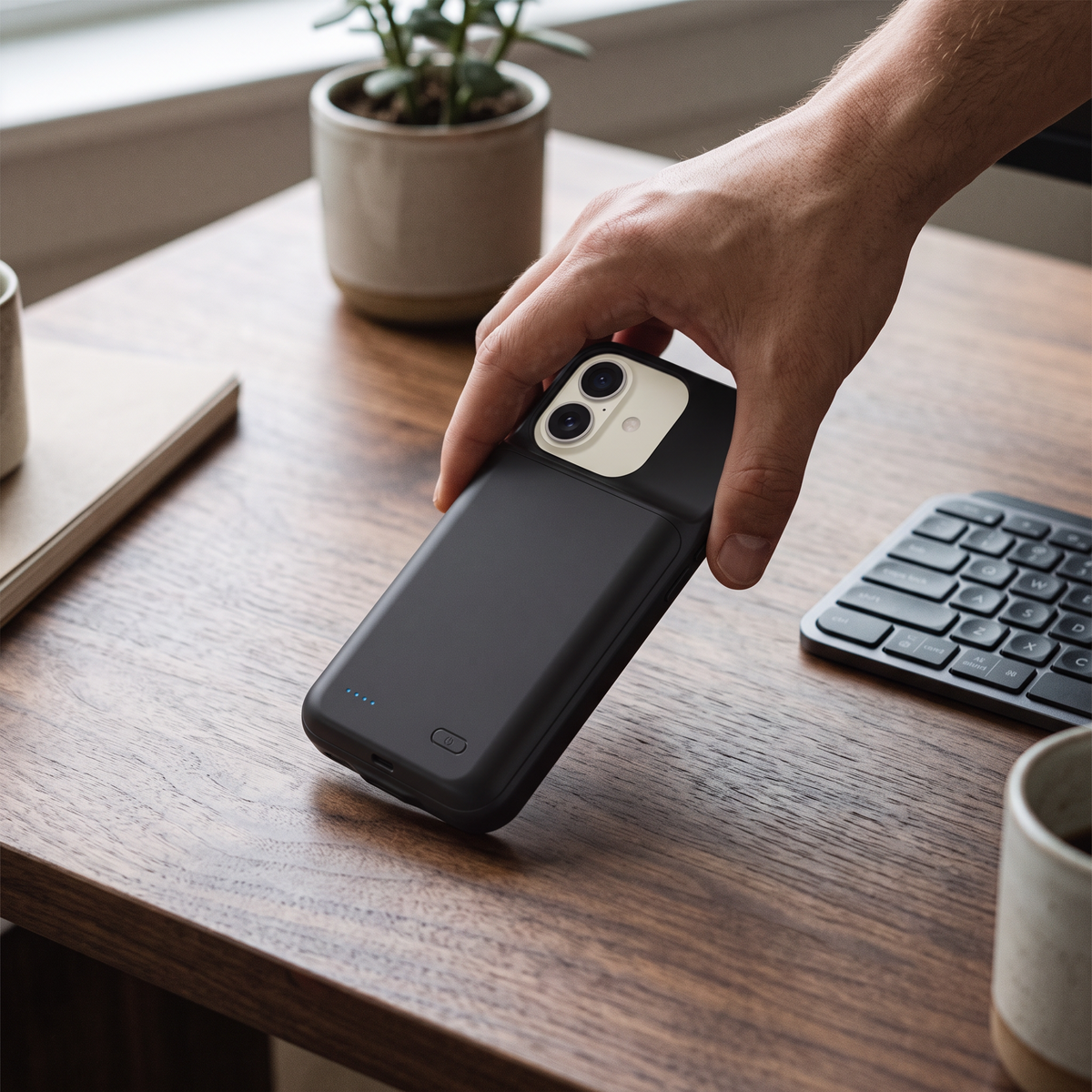 AI lifestyle - Smart Battery Charger Case for iPhone - For 17