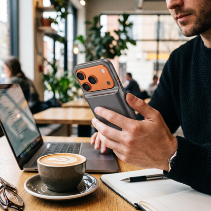 AI lifestyle - Smart Battery Charger Case for iPhone - For 17 Pro