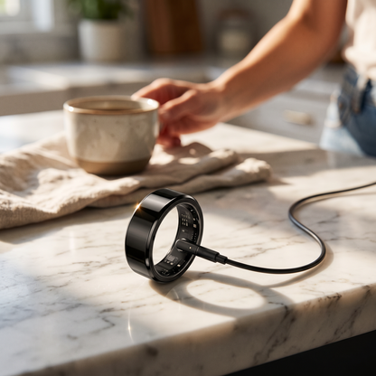 AI lifestyle - R09 Smart Ring - Black Cable