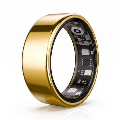 R09 Smart Ring - gold, outside view