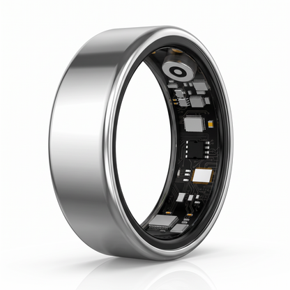 R09 Smart Ring - silver, outside view